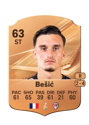 Bešić - 63 - Rare EA FC 27 card