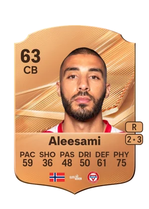 Aleesami - 63 - Rare EA FC 27 card