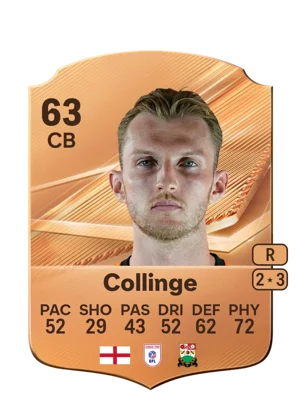 Collinge - 63 - Rare EA FC 27 card