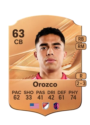Orozco - 63 - Rare EA FC 27 card