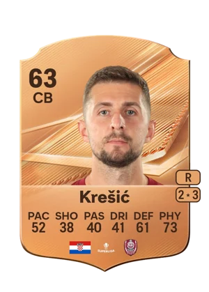 Krešić - 63 - Rare EA FC 27 card