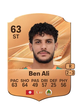 Ben Ali - 63 - Rare EA FC 27 card