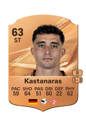 Kastanaras - 63 - Rare EA FC 27 card
