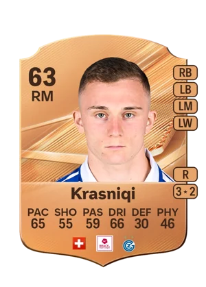 Krasniqi - 63 - Rare EA FC 27 card