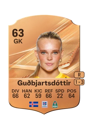 Guðbjartsdóttir - 63 - Rare EA FC 27 card