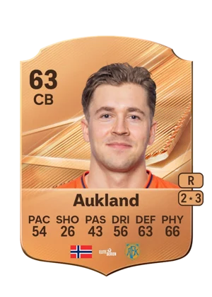 Aukland - 63 - Rare EA FC 27 card