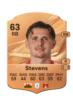 Stevens - 63 - Rare EA FC 27 card