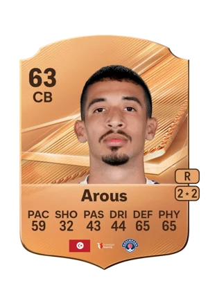 Arous - 63 - Rare EA FC 27 card