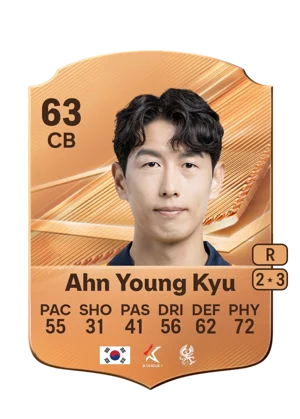 Ahn Young Kyu - 63 - Rare EA FC 27 card