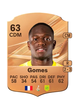 Gomes - 63 - Rare EA FC 27 card