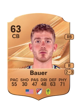Bauer - 63 - Rare EA FC 27 card