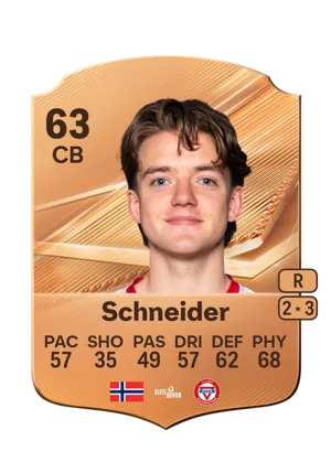 Schneider - 63 - Rare EA FC 27 card