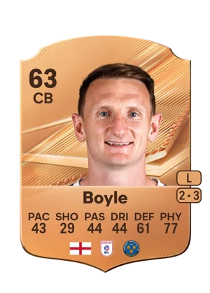 Boyle - 63 - Rare EA FC 27 card