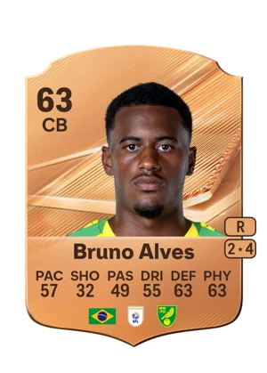 Bruno Alves - 63 - Rare EA FC 27 card