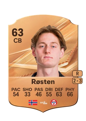 Røsten - 63 - Rare EA FC 27 card