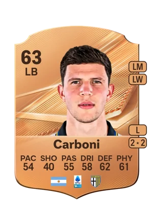 Carboni - 63 - Rare EA FC 27 card