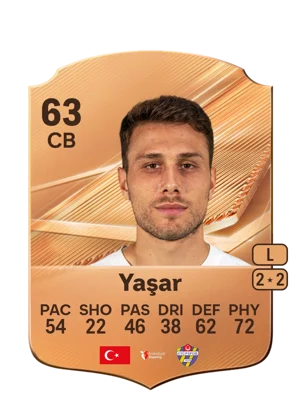 Yaşar - 63 - Rare EA FC 27 card