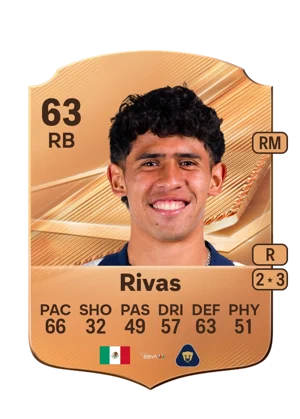Rivas - 63 - Rare EA FC 27 card