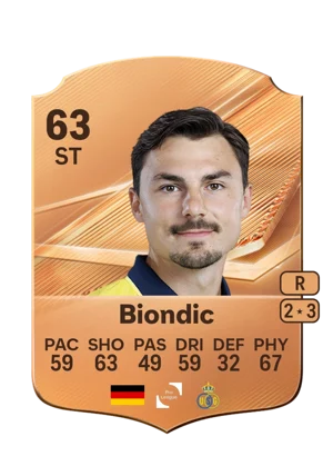 Biondic - 63 - Rare EA FC 27 card