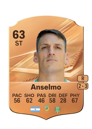 Anselmo - 63 - Rare EA FC 27 card