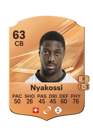 Nyakossi - 63 - Rare EA FC 27 card