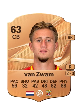 van Zwam - 63 - Rare EA FC 27 card