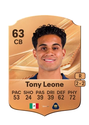 Tony Leone - 63 - Rare EA FC 27 card