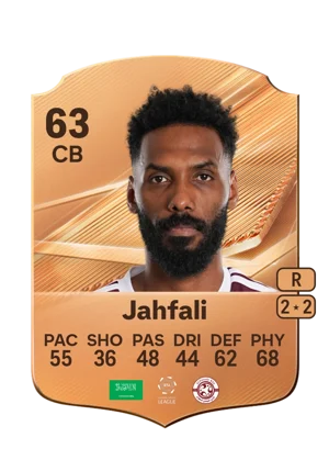 Jahfali - 63 - Rare EA FC 27 card