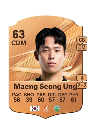 Maeng Seong Ung - 63 - Rare EA FC 27 card