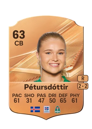 Pétursdóttir - 63 - Rare EA FC 27 card