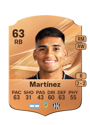 Martínez - 63 - Rare EA FC 27 card