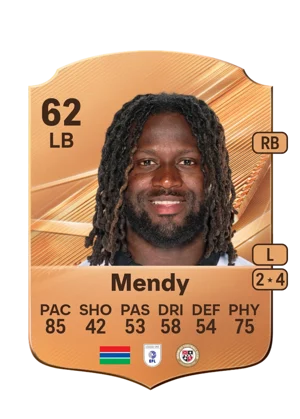 Mendy - 62 - Rare EA FC 27 card