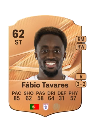 Fábio Tavares - 62 - Rare EA FC 27 card