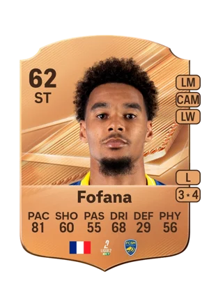 Fofana - 62 - Rare EA FC 27 card