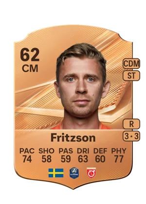 Fritzson - 62 - Rare EA FC 27 card