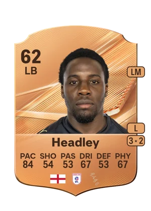 Headley - 62 - Rare EA FC 27 card