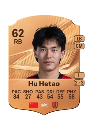 Hu Hetao - 62 - Rare EA FC 27 card