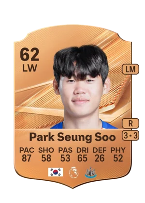 Park Seung Soo - 62 - Rare EA FC 27 card