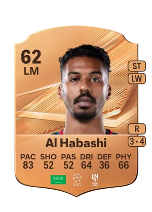 Al Habashi - 62 - Rare EA FC 27 card