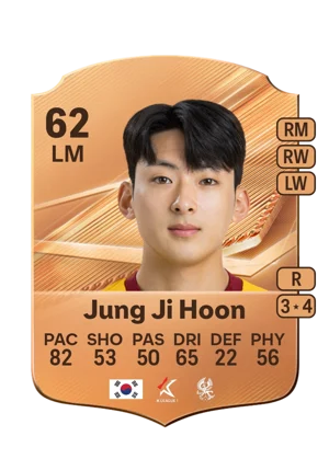 Jung Ji Hoon - 62 - Rare EA FC 27 card