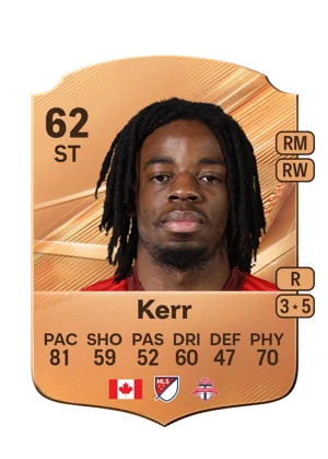 Kerr - 62 - Rare EA FC 27 card
