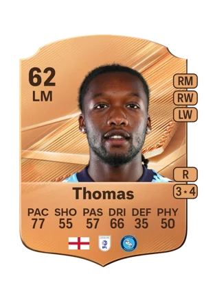 Thomas - 62 - Rare EA FC 27 card