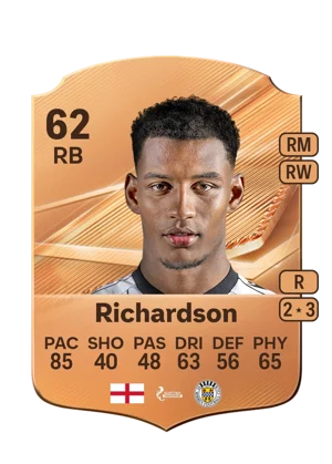 Richardson - 62 - Rare EA FC 27 card
