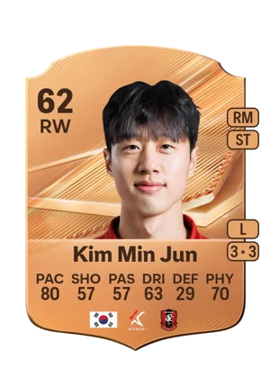 Kim Min Jun - 62 - Rare EA FC 27 card