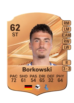 Borkowski - 62 - Rare EA FC 27 card