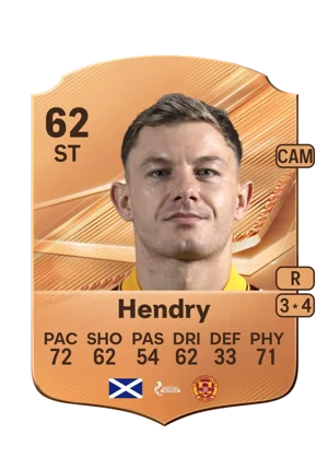 Hendry - 62 - Rare EA FC 27 card