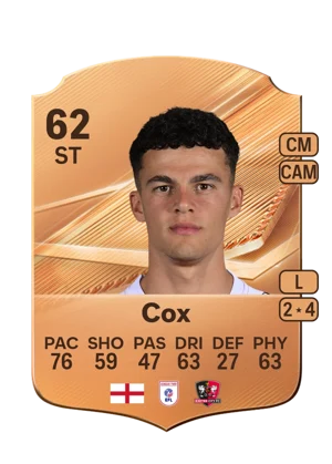 Cox - 62 - Rare EA FC 27 card