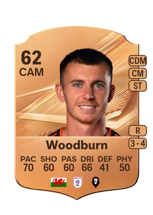 Woodburn - 62 - Rare EA FC 27 card