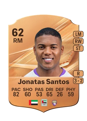Jonatas Santos - 62 - Rare EA FC 27 card