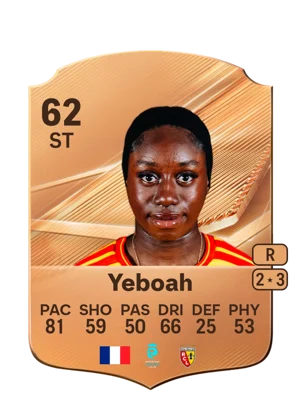Yeboah - 62 - Rare EA FC 27 card